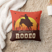 カスタマイズ可能な名前ウエスタンカウボーイブルライダーロデオ クッション (ブランケット)
