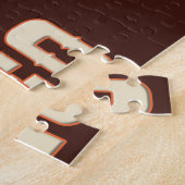 カスタマイズ可能な名前ウエスタンカウボーイブルライダーロデオ ジグソーパズル (側面)