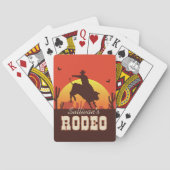 カスタマイズ可能な名前ウエスタンカウボーイブルライダーロデオ トランプ (裏面)