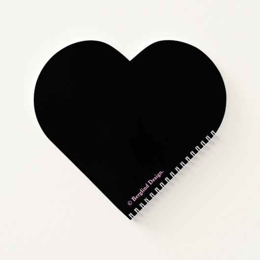 カスタマイズ可能な名前エミリーかわいらしピンクローズフローラ ノートブック (裏面)