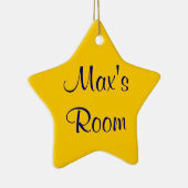 カスタマイズ可能な名前オーナメント セラミックオーナメント (右)