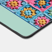 カスタマイズ可能な名前クロチェットグラニースクエア デスクマット (コーナー)