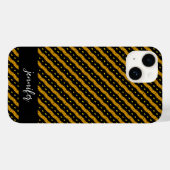 カスタマイズ可能な名前シームレスなカラフルパターン Case-Mate iPhoneケース (裏面 (横))