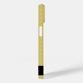 カスタマイズ可能な名前シームレスレモンパターン Case-Mate iPhoneケース (裏面 / 右)