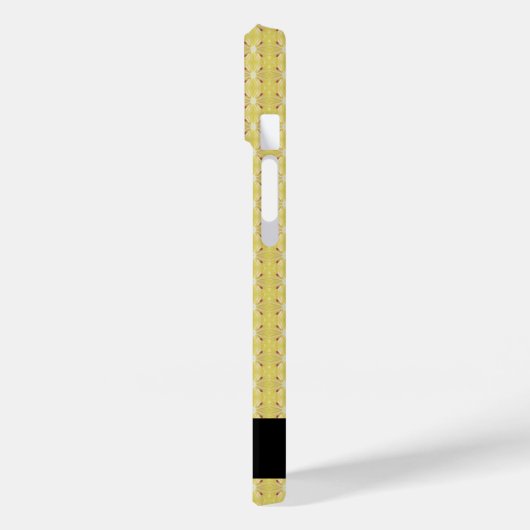 カスタマイズ可能な名前シームレスレモンパターン Case-Mate iPhoneケース (裏面 / 左)