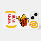 カスタマイズ可能な名前ステッカー「グッドラックデア」 Case-Mate iPhoneケース (裏面 (横))