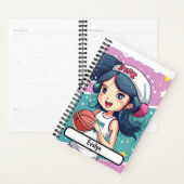 カスタマイズ可能な名前タグを持つ小さなボールの赤ちゃん プランナー手帳 (ディスプレー)