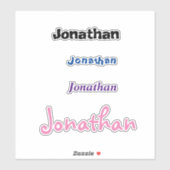 カスタマイズ可能な名前タグシール シール (シート)