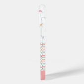 カスタマイズ可能な名前パッチワーク愛ハート虹 Case-Mate iPhoneケース (裏面 / 左)