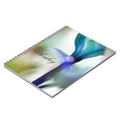 カスタマイズ可能な名前フローラスパイラルフォトノートブック ノートブック (左側)