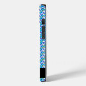 カスタマイズ可能な名前ブルーランパターン Case-Mate iPhoneケース (裏面 / 左)