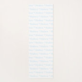 カスタマイズ可能な名前ライトブルーの両面 ヨガマット (裏面)