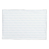 カスタマイズ可能な名前ライトブルーの両面 枕カバー (裏面-左)