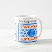 カスタマイズ可能な名前固有のマグカップ コーヒーマグカップ (正面右)