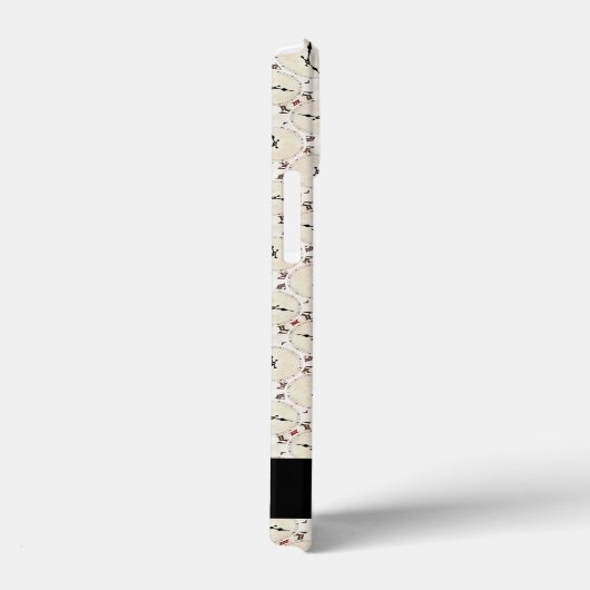 カスタマイズ可能な名前抽象芸術のレトロクロックパターン Case-Mate iPhoneケース (裏面 / 右)