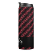 カスタマイズ可能な名前抽象芸術煙パターン タンブラー (回転右)