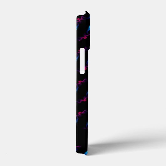 カスタマイズ可能な名前抽象芸術煙パターン Case-Mate iPhoneケース (裏面 / 右)