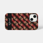 カスタマイズ可能な名前抽象芸術煙パターン iPhoneケース (裏面横)