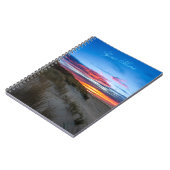 カスタマイズ可能な名前海恋人ビーチサンセットロマンス ノートブック (左側)