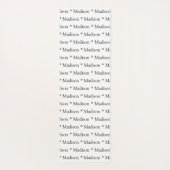 カスタマイズ可能な名前白黒両面 ヨガマット (裏面)