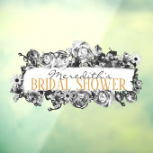 カスタマイズ可能な名前金ゴールドバラシックモノグラムラグジュアリー ウィンドウサイン (シート3)