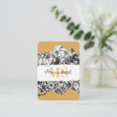 カスタマイズ可能な名前金ゴールドバラシックモノグラムラグジュアリー 名刺 (スタンド正面)