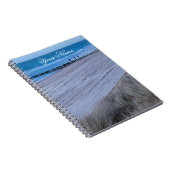 カスタマイズ可能な名前 オーシャンラバー ビーチサンセット ロマンス ノートブック (右側)