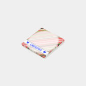 カスタマイズ可能な名前 – スイカインスパイアストライプ ポストイット (アングル)