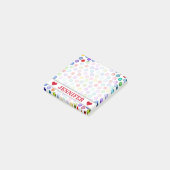 カスタマイズ可能な名前-多くのカラフルの円のノート ポストイット (アングル)