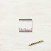 カスタマイズ可能な名前; 素朴でフェイクな木製の一見パターン ポストイット (デスク上)