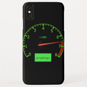 カスタマイズ可能な名前gearhead car Fan iPhone XS Maxケース
