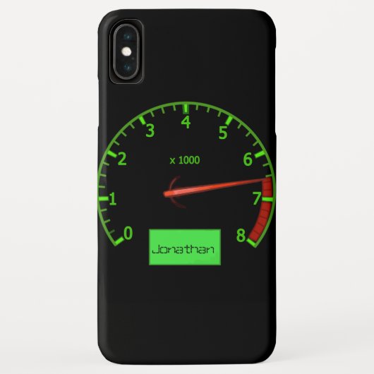 カスタマイズ可能な名前gearhead car Fan Case-Mate iPhoneケース (裏面)