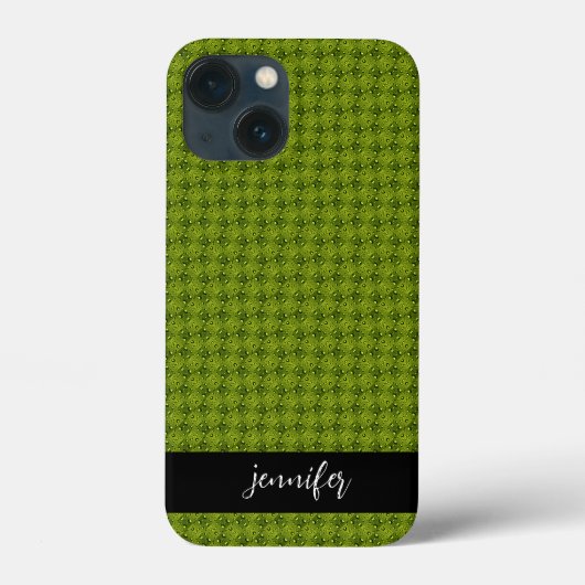 カスタマイズ可能な名前Grass with water drops pattern Case-Mate iPhoneケース (裏面)