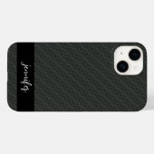 カスタマイズ可能な名前Gray steelシームレスパターン Case-Mate iPhoneケース (裏面 (横))