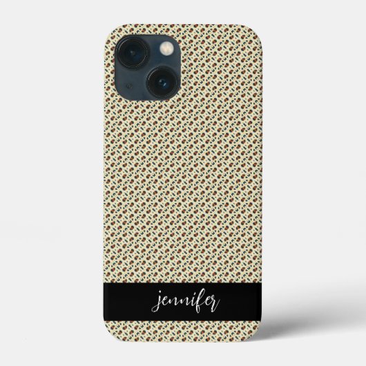 カスタマイズ可能な名前Leopardのスキンパターン Case-Mate iPhoneケース (裏面)
