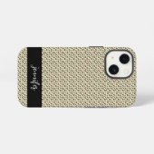 カスタマイズ可能な名前Leopardのスキンパターン iPhoneケース (裏面横)