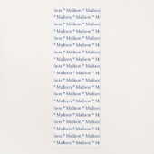 カスタマイズ可能な名前navy blue white double sided ヨガマット (裏面)