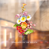 カスタマイズ可能な名前Primroseヴィンテージフローラ かわいらし ウィンドウサイン (シート2)