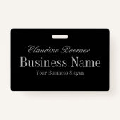 カスタマイズ可能な名札のバッジCrafterによって示されているwのクリップ バッジ (裏面)