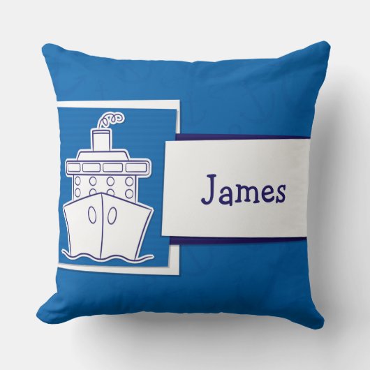 カスタマイズ可能な名航海の前船 クッション (正面)
