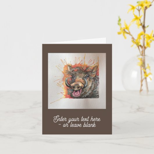 カスタマイズ可能な和音の和音グリーティングカード カード (黄色い花)