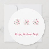 カスタマイズ可能な喜びの輪（融合） – 母の日 カード (裏面)