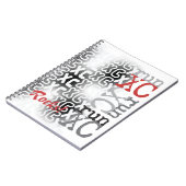 カスタマイズ可能な国走間XCタイポグラフィ ノートブック (左側)