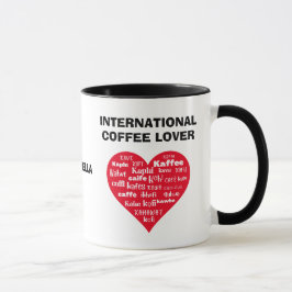 カスタマイズ可能な国際コーヒーLOVER マグカップ