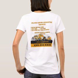 カスタマイズ可能な土木工事請負業者建設 Tシャツ