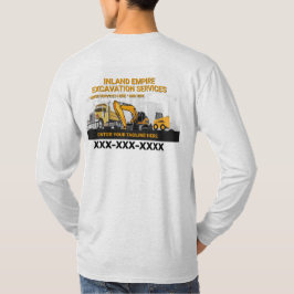 カスタマイズ可能な土木工事請負業者建設 Tシャツ