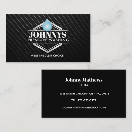 カスタマイズ可能な圧力洗浄名刺 名刺 (正面/裏面)