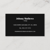 カスタマイズ可能な圧力洗浄名刺 名刺 (裏面)