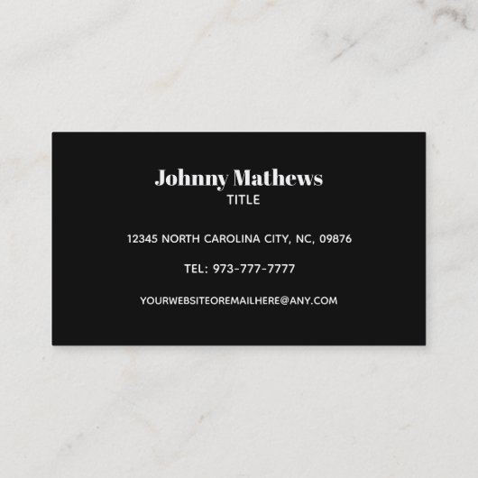 カスタマイズ可能な圧力洗浄名刺 名刺 (裏面)