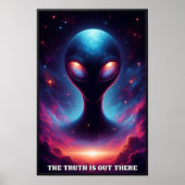 カスタマイズ可能な地球外生命型枠 ポスター (正面)